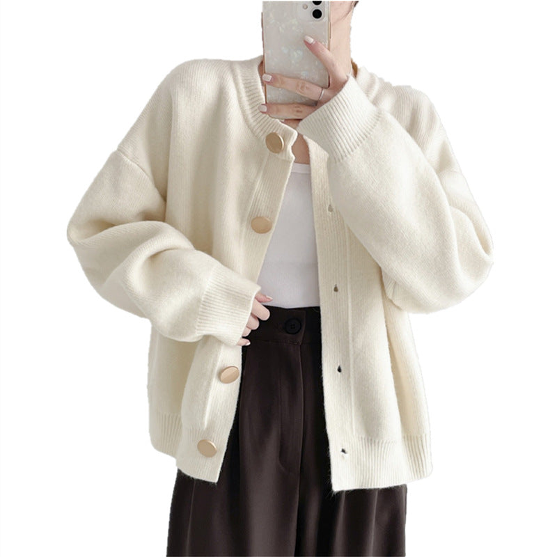 Cardigan pour femmes en tricot confortable avec détails de boutons et coupe décontractée Chic und Stil