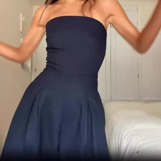 Salopette sans bretelles pour femmes avec jambes larges et poches latérales Chic und Stil