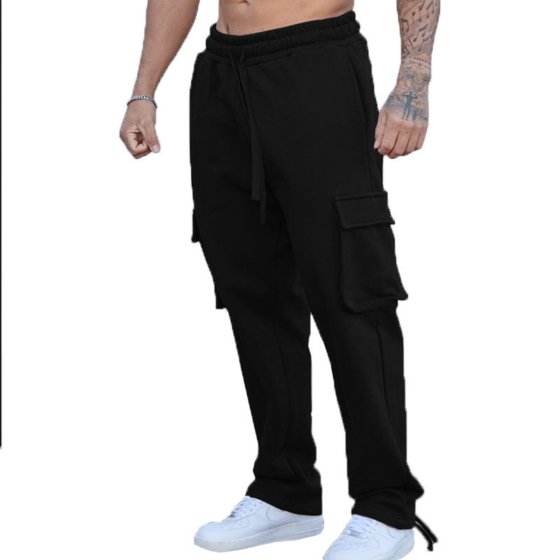Pantalon cargo pour hommes avec taille élastique et poches fonctionnelles Chic und Stil
