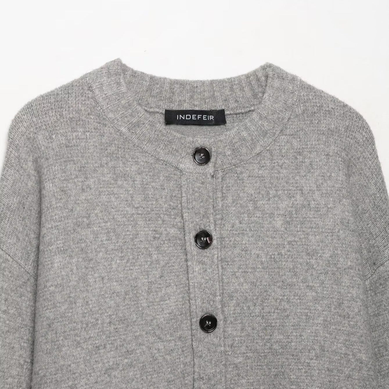 Cardigan en tricot décontracté pour femmes avec détails en bouton Chic und Stil