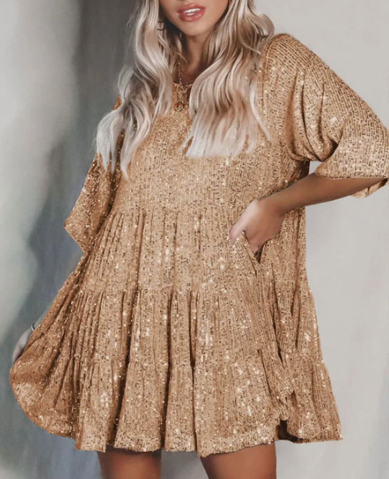 Robe de fête scintillante pour femmes Chic und Stil
