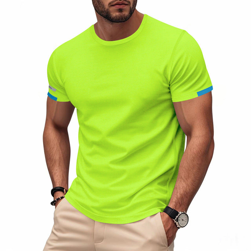 T-shirt fonctionnel sportif pour hommes en matériau mesh respirant Chic und Stil