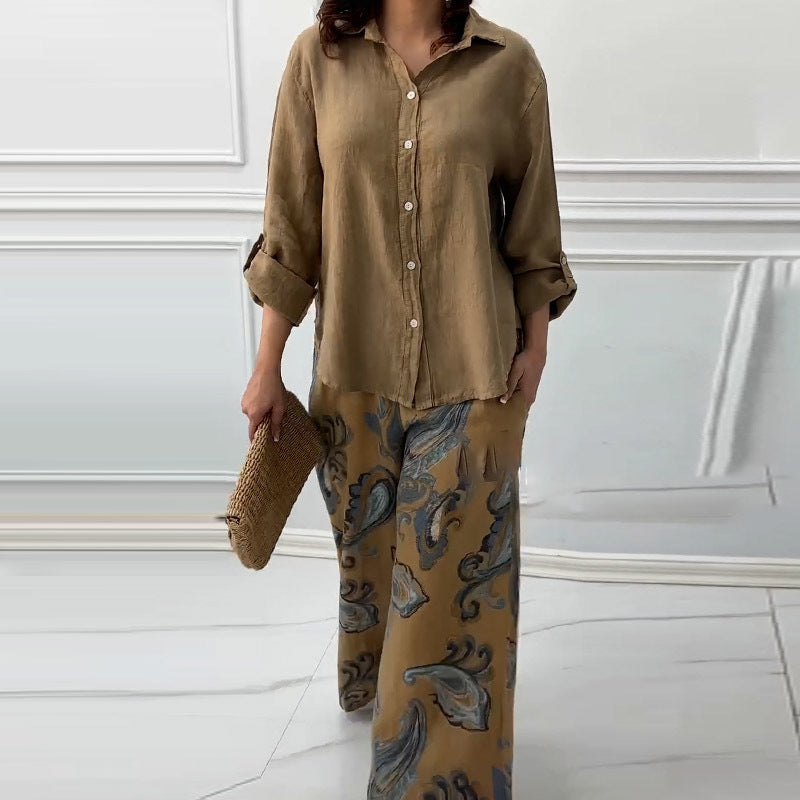 Ensemble de pantalon de loisirs et haut décontracté Chic und Stil pour femmes
