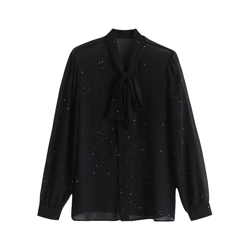 Blouse Élégante à Nœud Papillon Femme Chic und Stil 1750846558