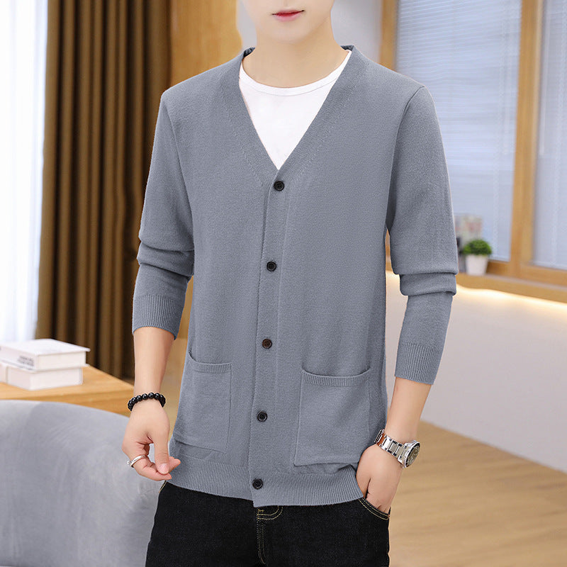 Cardigan en tricot léger élégant pour hommes avec poches Chic und Stil