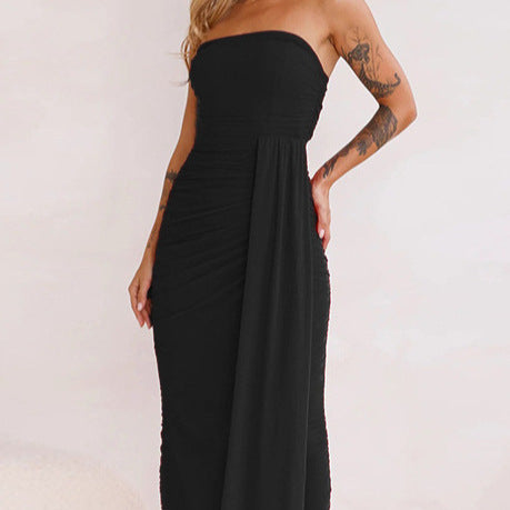 Robe enveloppante à manches longues pour femmes avec un design ajusté Chic und Stil