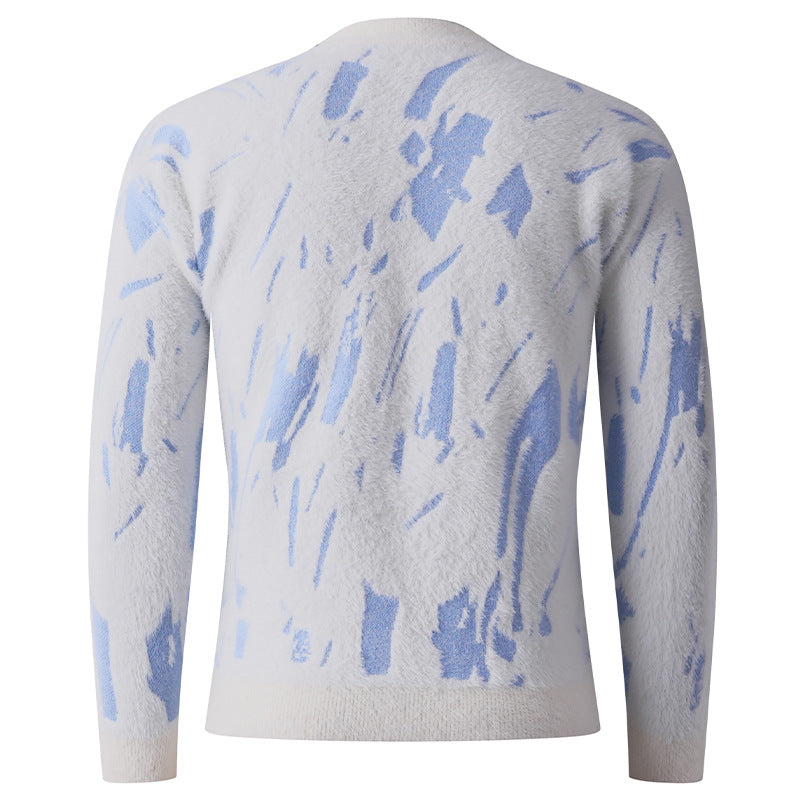 Pull femme tendance avec motif structuré et col haut Chic und Stil