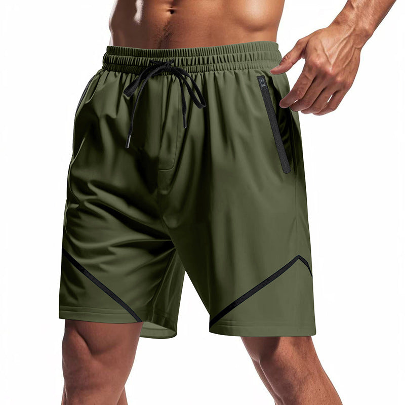 Shorts d'entraînement sportifs pour hommes avec des poches zippées pratiques et un matériau respirant Chic und Stil