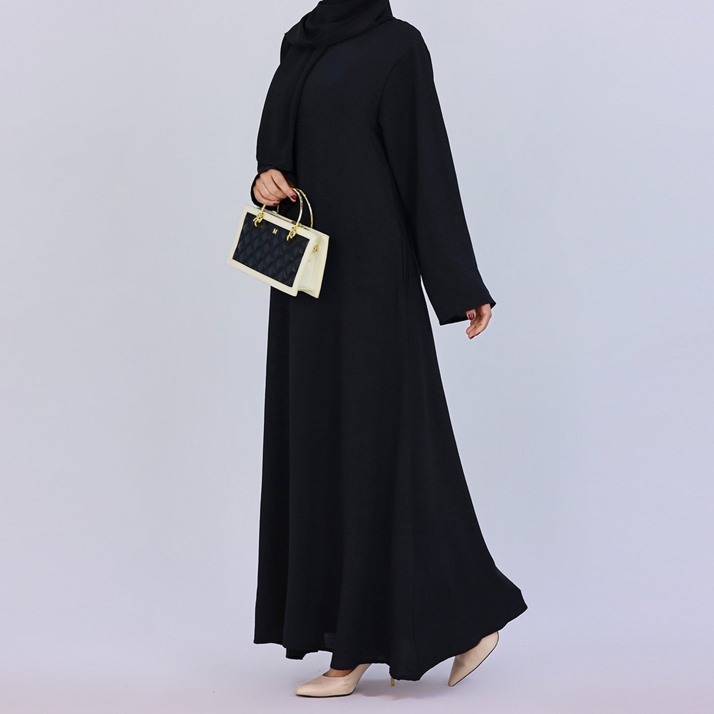 Robe maxi femme avec coupe élégante et jeu large Chic und Stil