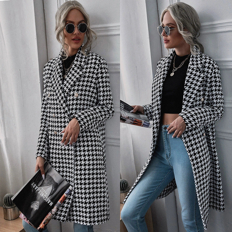 Blazer oversize pour femmes dans un design exclusif en pied-de-poule Chic und Stil
