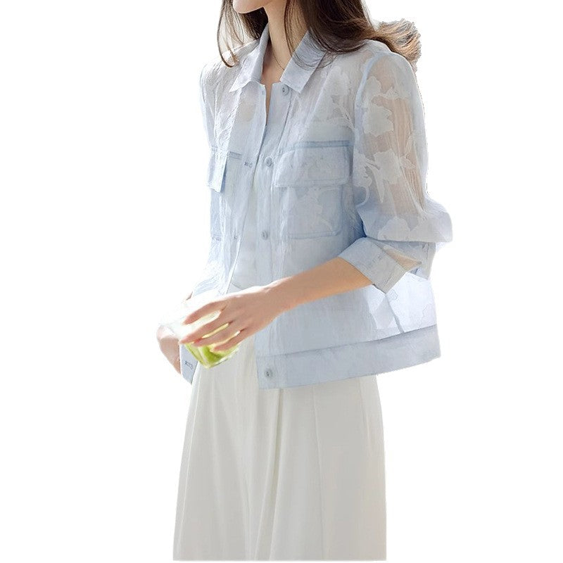 Veste en dentelle florale pour femmes Chic und Stil