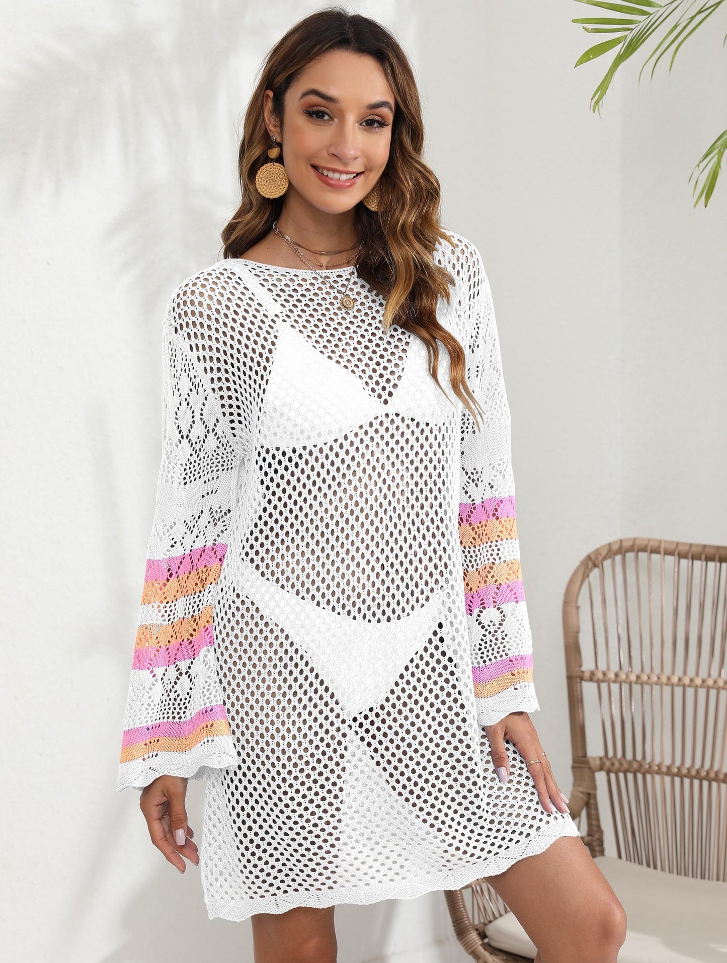 Ladies Lightweight Knit Beach Cover-Up Chic and Stylish