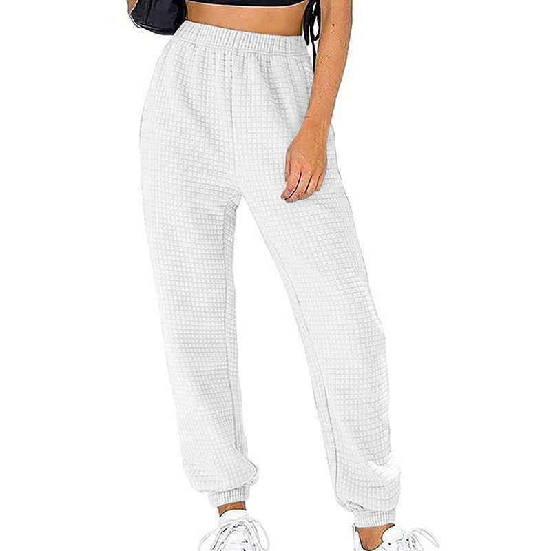 Pantalon de loisirs à structure gaufrée Chic und Stil pour femmes