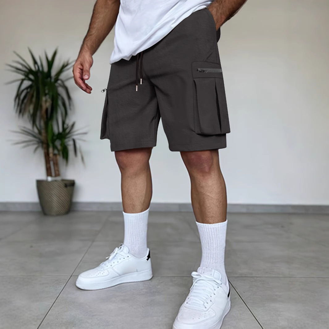 Shorts cargo utilitaires pour hommes avec poches à fermeture éclair Chic und Stil