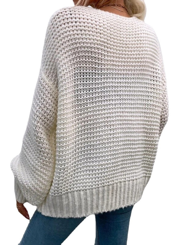 Cardigan en maille épaisse pour femmes avec poches profondes et coupe décontractée Chic und Stil