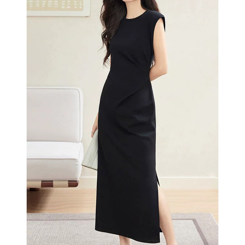 Robe maxi élégante pour femme avec fente latérale Chic und Stil
