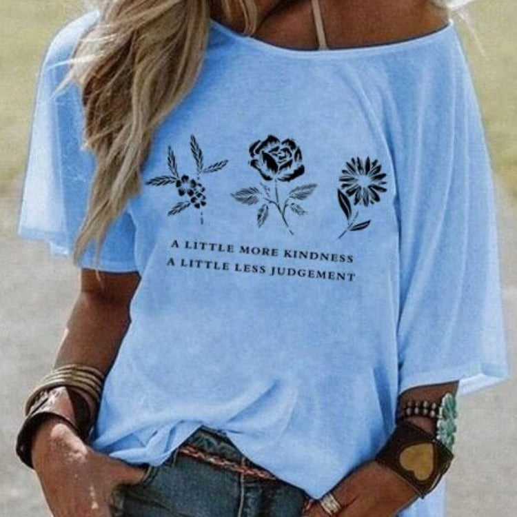 T-shirt graphique grande taille pour dames Chic und Stil