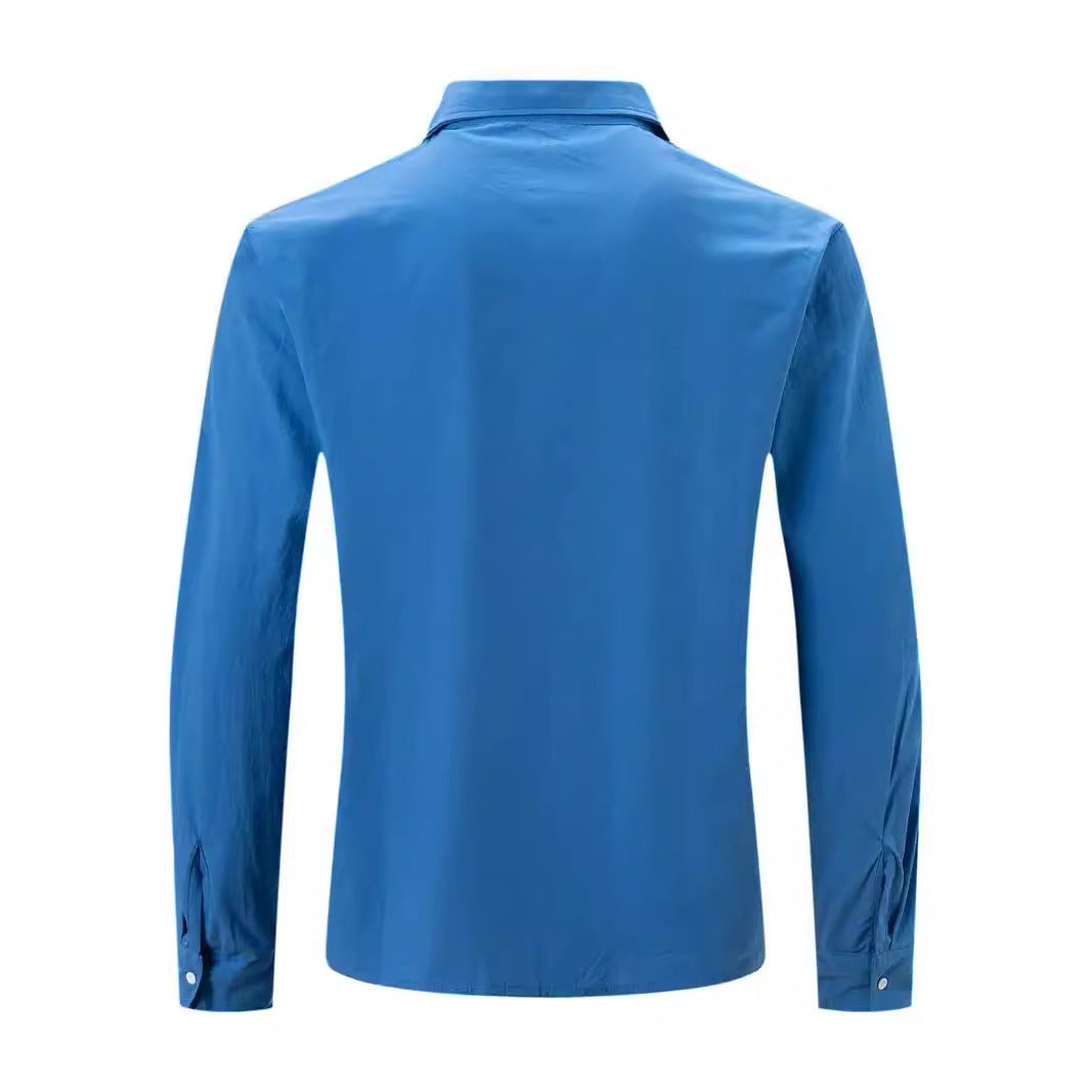 Hommes Chemise Décontractée Légère en Lin Boutonnée Chic und Stil
