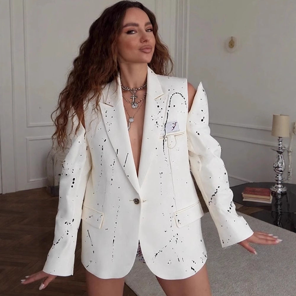 Blazers grandes tailles pour femmes avec des éléments de design créatifs Chic und Stil