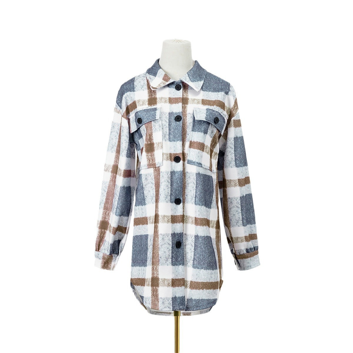 Chemise en flanelle à carreaux Chic und Stil pour femmes