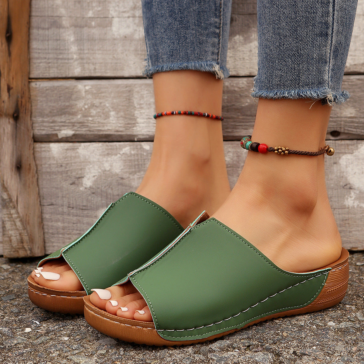 Mode dames haute confort pantoufles Chic und Stil