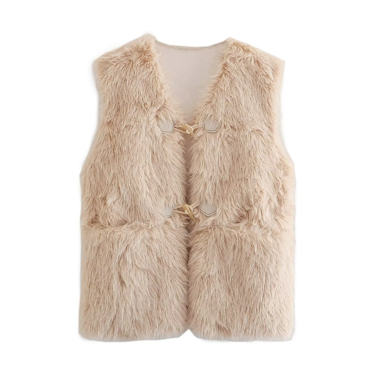 Dames gilet en fausse fourrure Chic und Stil
