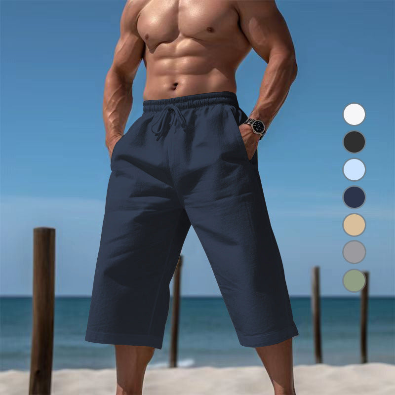 Shorts de plage décontractés pour hommes avec taille élastique et poches latérales pratiques Chic und Stil