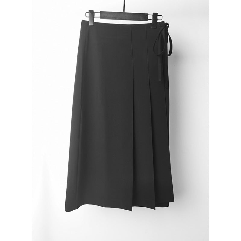 Pantalons larges taille haute pour femmes avec détail de nœud élégant Chic und Stil