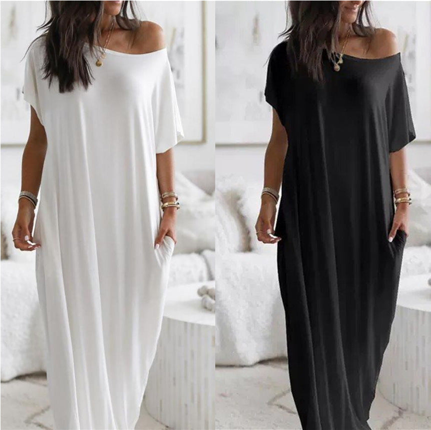 Robe maxi décontractée pour femmes avec coupe ample et poches pratiques Chic und Stil