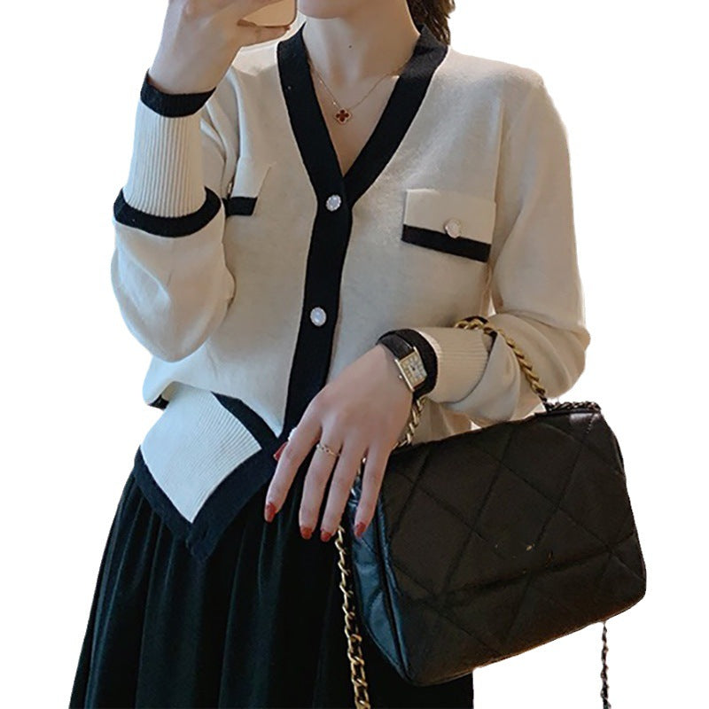 Ensemble de cardigan en tricot élégant pour femme et robe maxi Chic und Stil
