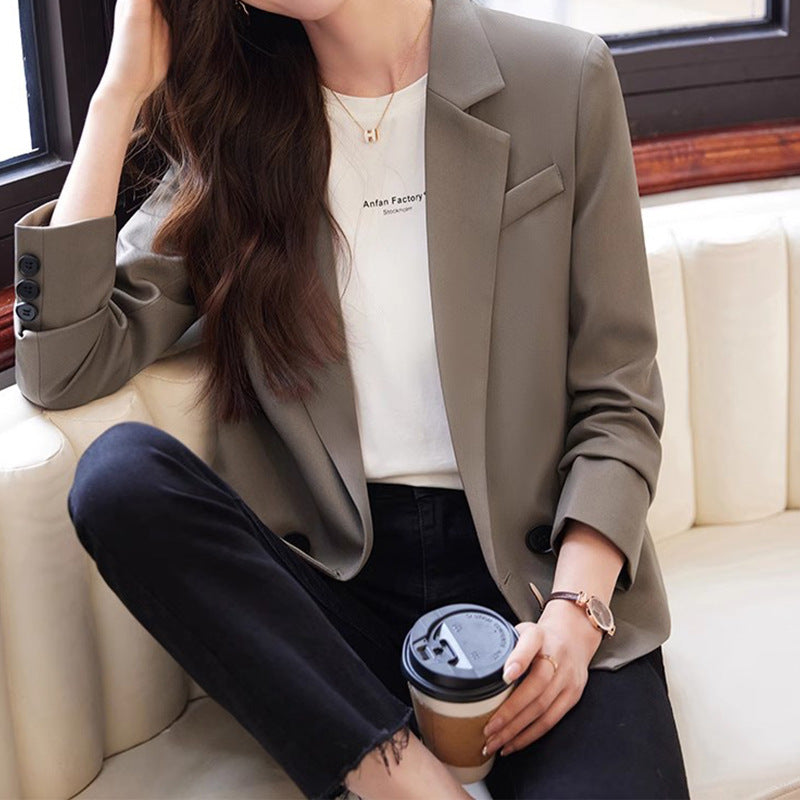 Blazer pour femmes à double boutonnage ajusté Chic und Stil 1750847348