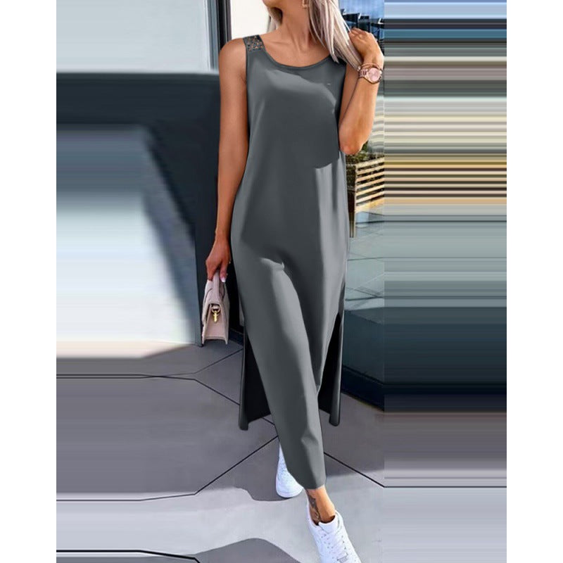 Robe Maxi dos en crochet Chic und Stil