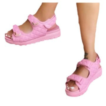 Sandales à bride pour femmes avec semelle rembourrée et design réglable Chic und Stil