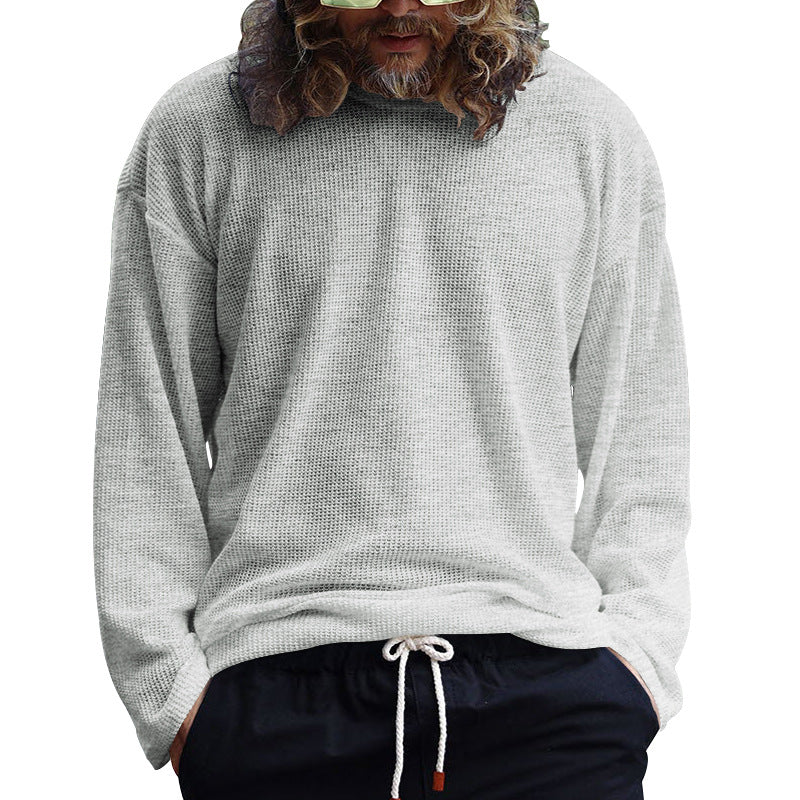 Chemise décontractée à manches longues pour homme en tissu structuré respirant Chic und Stil