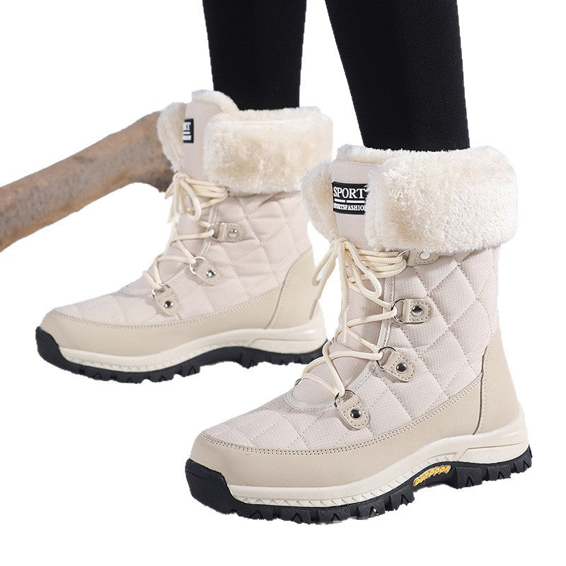 Bottes d'hiver pour femmes avec semelle antidérapante et doublure intérieure chaude Chic und Stil