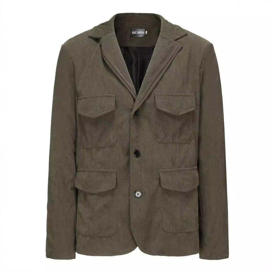 Blazer en cord pour femmes avec poches fonctionnelles Chic und Stil