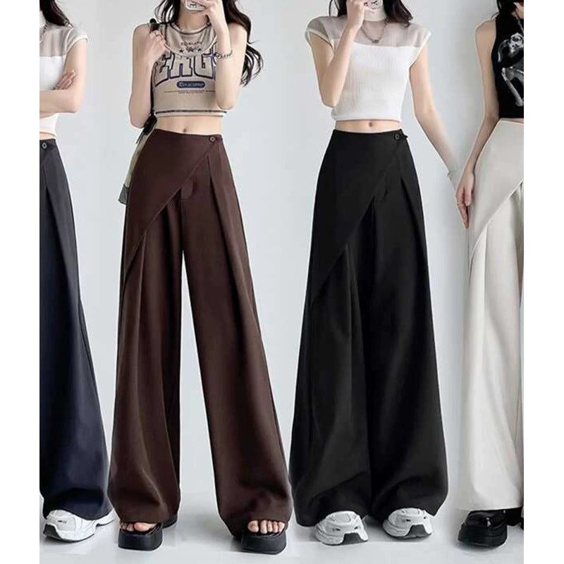 Pantalons larges taille haute ajustés pour femmes Chic und Stil 1750846677