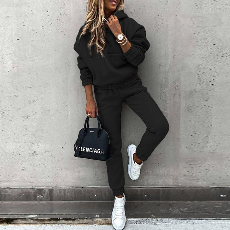 Ensemble de sweatpants décontractés pour femmes avec pull surdimensionné Chic und Stil