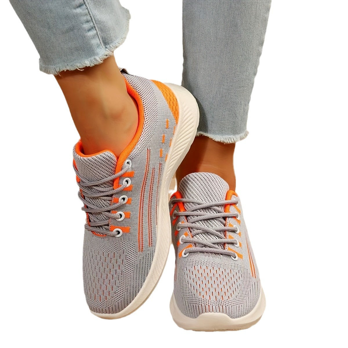 Women's athletic shoes with breathable upper material and non-slip outsole Chic and Style
