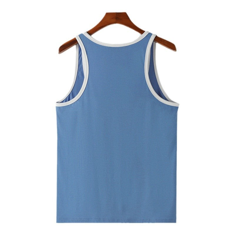 Hommes Débardeur de fitness respirant avec larges bretelles et ourlet plat Chic und Stil
