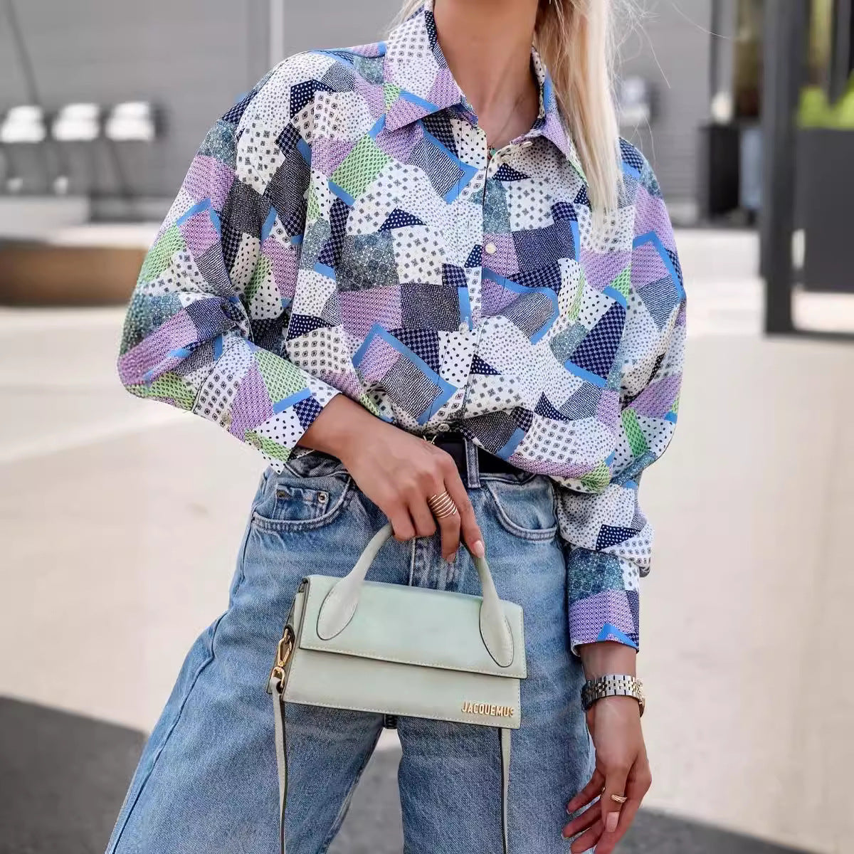 Plus Size Women's Blouse with Floral Pattern Chic and Style