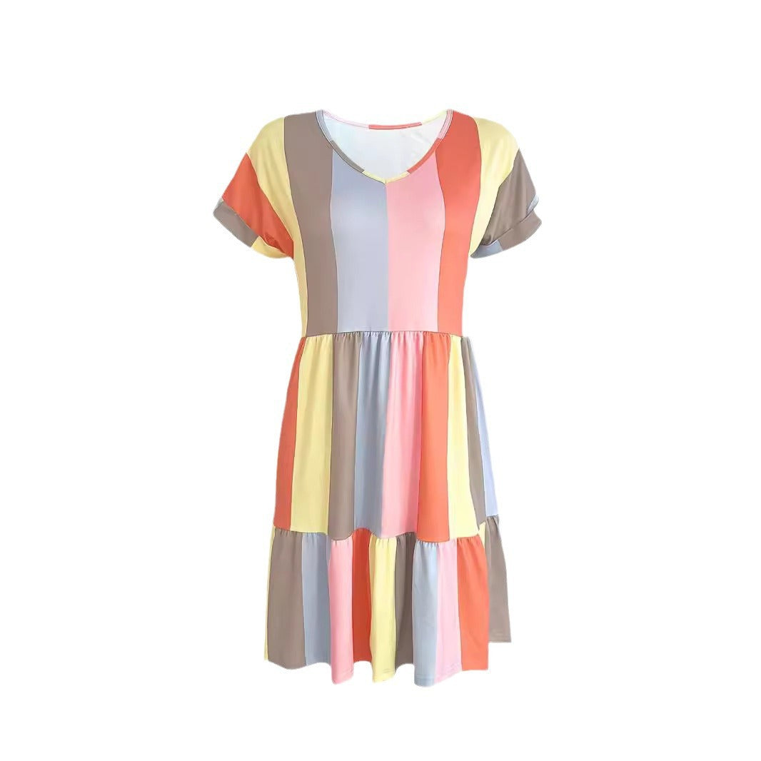 Robe évasée à volants pour dames Chic und Stil