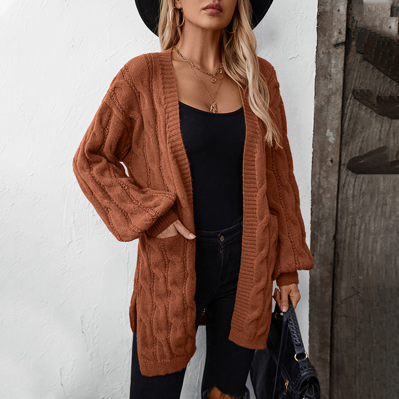 Veste en tricot pour femmes avec un élégant motif tressé Chic und Stil