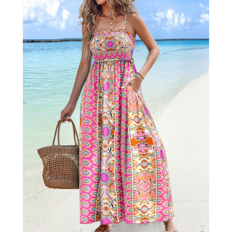 Robe maxi boho paisley Chic und Stil pour femmes