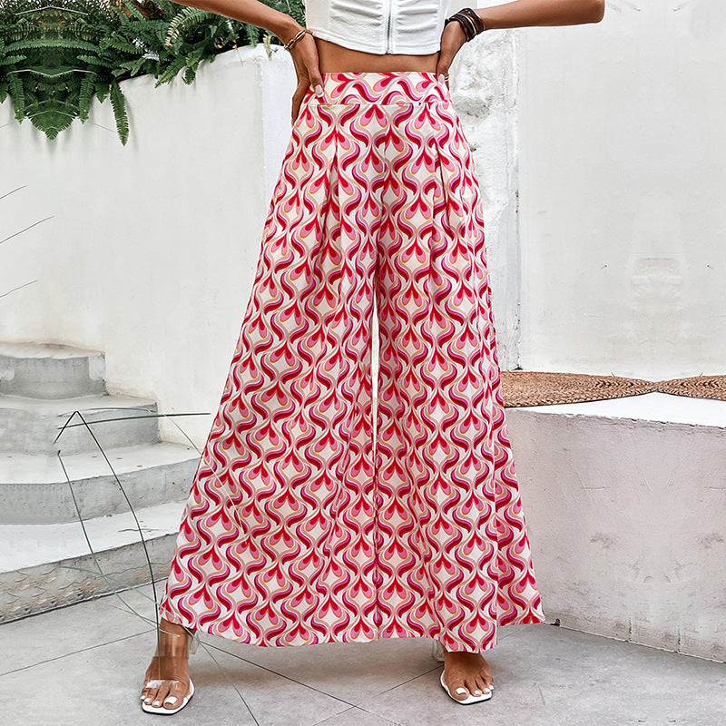 Pantalons à motif flare pour femmes Chic und Stil