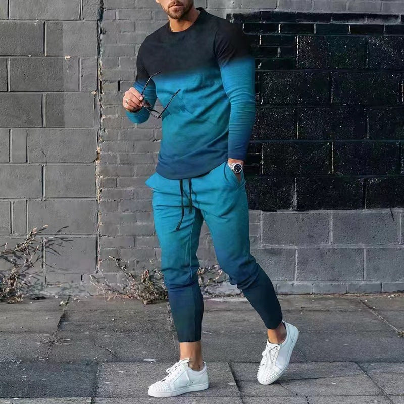 Hommes ensemble de loisirs moderne avec dégradé de couleurs impressionnant Chic und Stil