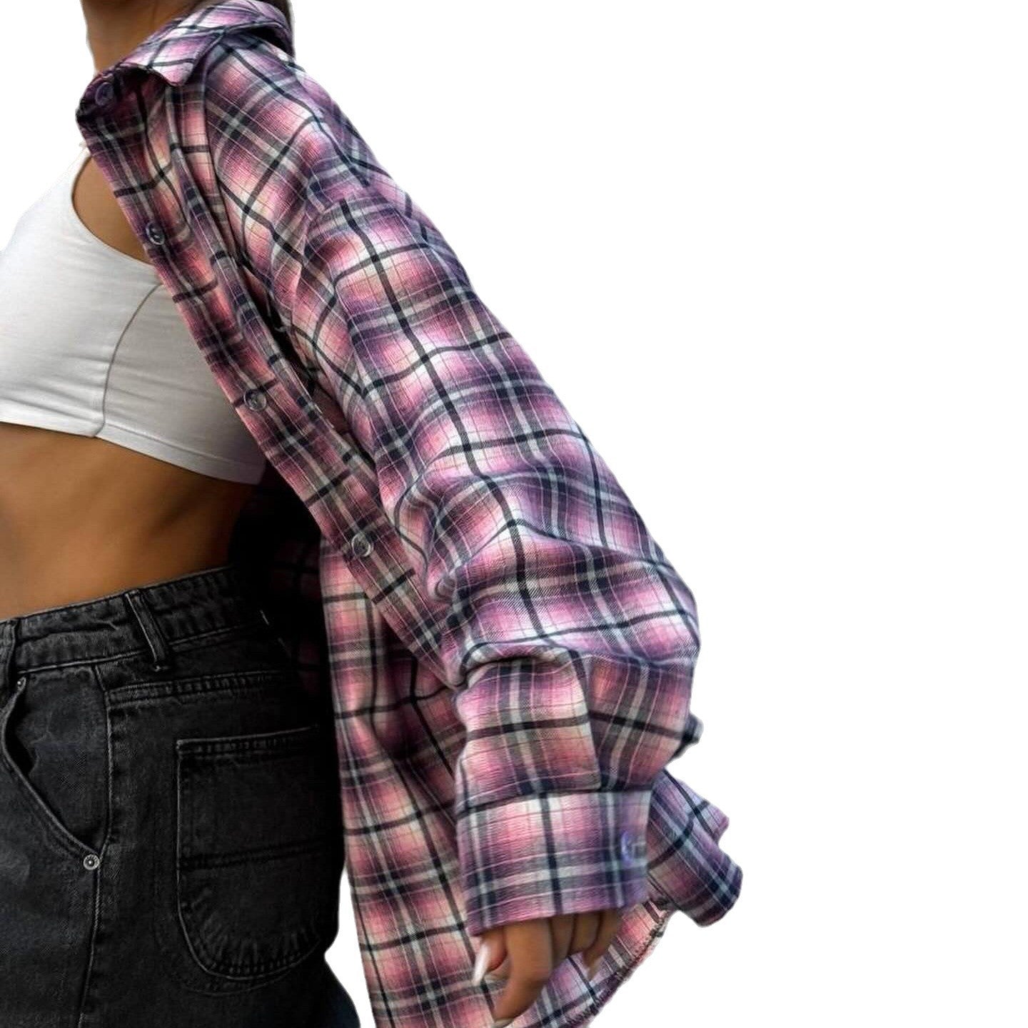 Chemise à carreaux pour femmes dans une coupe oversize décontractée Chic und Stil