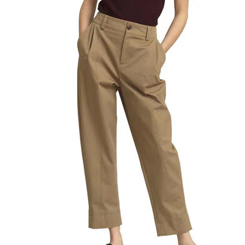 Pantalons plissés taille haute pour femmes Chic und Stil 1750846104