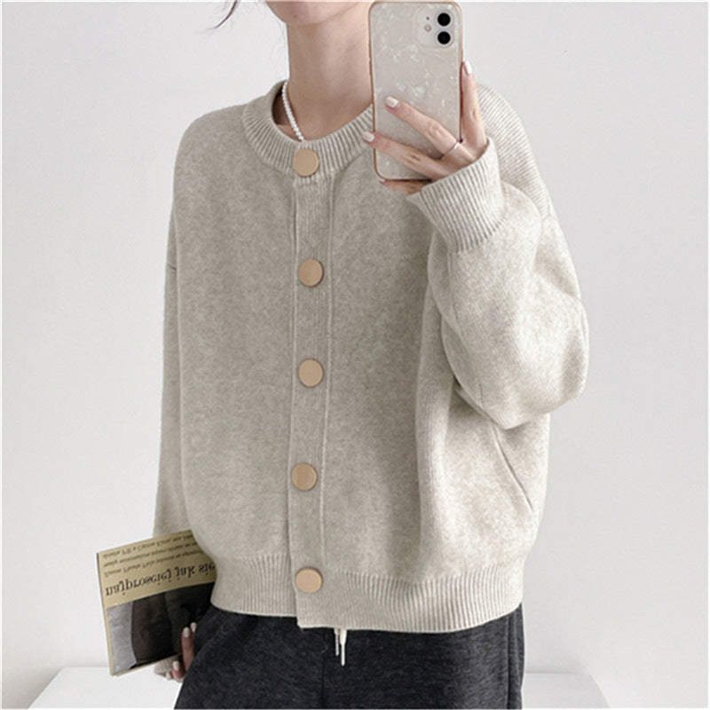 Cardigan pour femmes en tricot confortable avec détails de boutons et coupe décontractée Chic und Stil