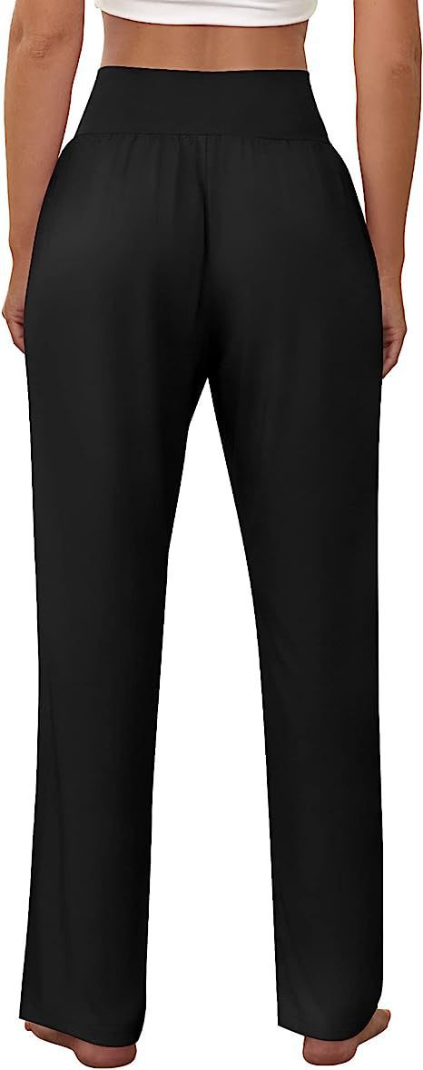 Pantalon de loisirs confortable pour femmes à taille haute avec poches latérales Chic und Stil